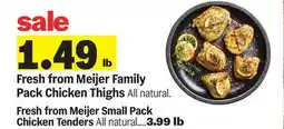 Meijer Family Pack Chicken Thighs offer