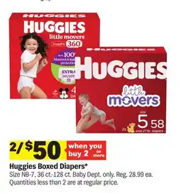 Meijer Huggies Boxed Diapers offer