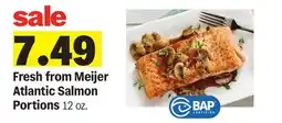 Meijer Fresh from Meijer Atlantic Salmon Portions offer