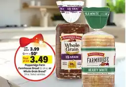 Meijer Pepperidge Farm Farmhouse Bread 22-24 oz. or Whole Grain Bread* 24 oz offer