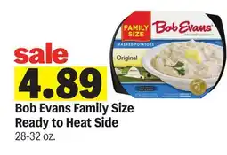 Meijer Bob Evans Family Size Ready to Heat Side offer