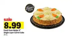 Meijer Fresh from Meijer 8 Single Layer Carrot Cake offer