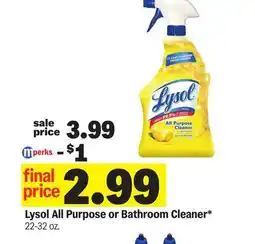 Meijer Lysol All Purpose or Bathroom Cleaner offer