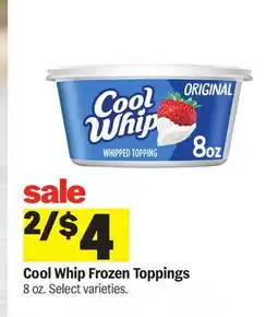 Meijer Cool Whip Frozen Toppings offer