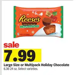 Meijer Large Size or Multipack Holiday Chocolate offer