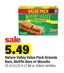 Meijer Nature Valley Value Pack Granola Bars, Muffin Bars or Biscuits offer