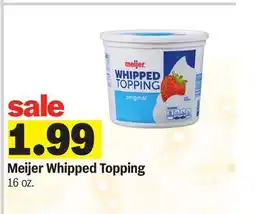 Meijer Meijer Whipped Topping offer