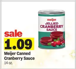 Meijer Meijer Canned Cranberry Sauce offer