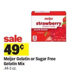 Meijer Meijer Gelatin or Sugar Free Gelatin Mix offer