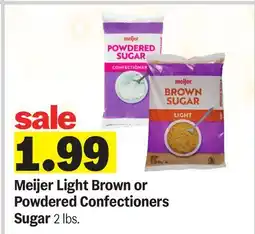 Meijer Meijer Light Brown or Powdered Confectioners Sugar offer