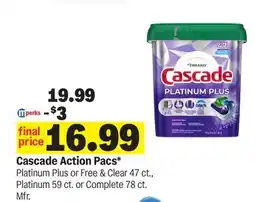 Meijer Cascade Action Pacs offer