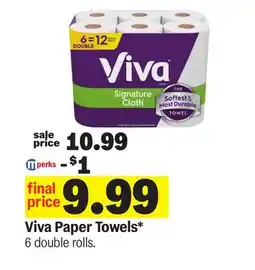 Meijer Viva Paper Towels offer