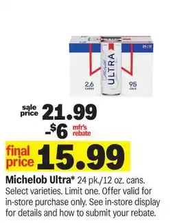 Meijer Michelob Ultra offer