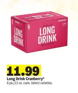 Meijer Long Drink Cranberry offer
