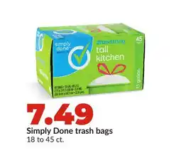 Hy-Vee Simply Done trash bags offer