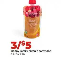 Hy-Vee Happy Family organic baby food offer