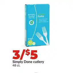 Hy-Vee Simply Done cutlery offer