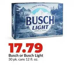 Hy-Vee Busch or Busch Light offer