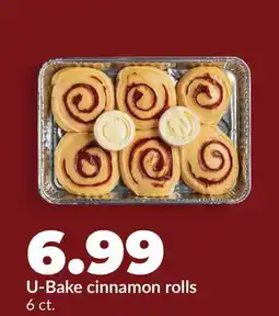 Hy-Vee U-Bake cinnamon rolls offer