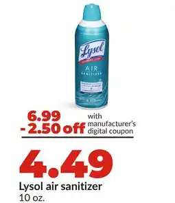 Hy-Vee Lysol air sanitizer offer