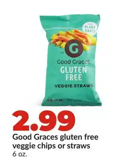 Hy-Vee Good Graces gluten free veggie chips or straws offer