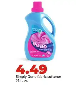 Hy-Vee Simply Done fabric softener offer