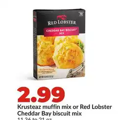 Hy-Vee Krusteaz muffin mix or Red Lobster Cheddar Bay biscuit mix offer