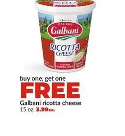 Hy-Vee Galbani ricotta cheese offer