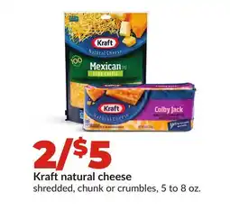 Hy-Vee Kraft natural cheese offer
