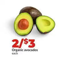 Hy-Vee Organic avocados offer
