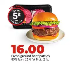 Hy-Vee Fresh ground beef patties offer