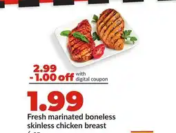Hy-Vee Fresh marinated boneless skinless chicken breast offer
