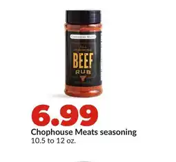Hy-Vee Chophouse Meats seasoning offer