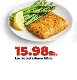 Hy-Vee Encrusted salmon fillets offer