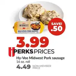 Hy-Vee Hy-Vee Midwest Pork sausage offer