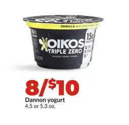 Hy-Vee Dannon yogurt offer