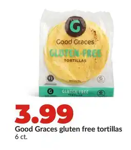 Hy-Vee Good Graces gluten free tortillas offer