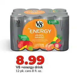 Hy-Vee V8 + energy drink offer
