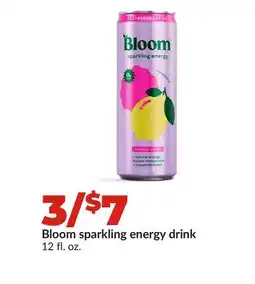 Hy-Vee Bloom sparkling energy drink offer