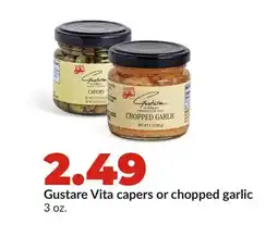 Hy-Vee Gustare Vita capers or chopped garlic offer