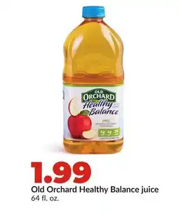 Hy-Vee Old Orchard Healthy Balance juice offer