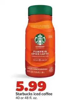 Hy-Vee Starbucks iced coffee offer
