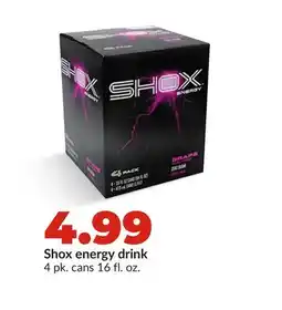 Hy-Vee Shox energy drink offer