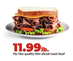 Hy-Vee Hy-Vee quality thin sliced roast beef offer
