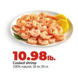 Hy-Vee Cooked shrimp offer
