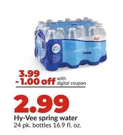 Hy-Vee Hy-Vee spring water offer