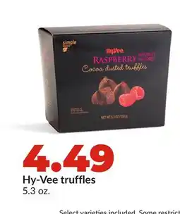 Hy-Vee Hy-Vee truffles offer