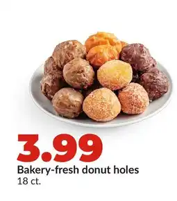 Hy-Vee Bakery-fresh donut holes offer