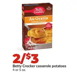 Hy-Vee Betty Crocker casserole potatoes offer