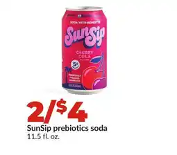 Hy-Vee SunSip prebiotics soda offer